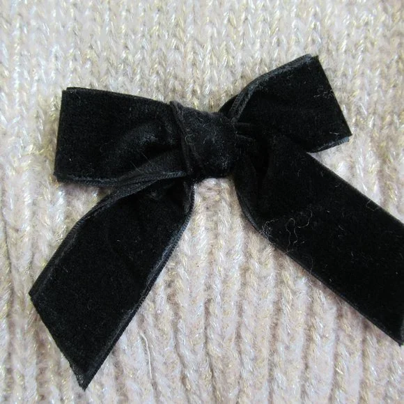 Kate Spade New York Western Velvet Metallic Bow Muffler Scarf NWT $98 - Picture 4 of 7